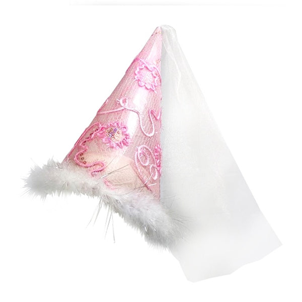 PINK PRINCESS CONE HAT